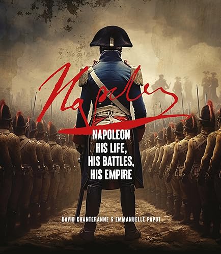 Book cover featuring Napoleon looking out over a line of soldiers.