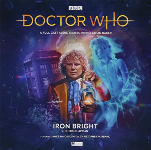 Doctor Who audio drama cover featuring the Sixth Doctor and a ghostly figure.