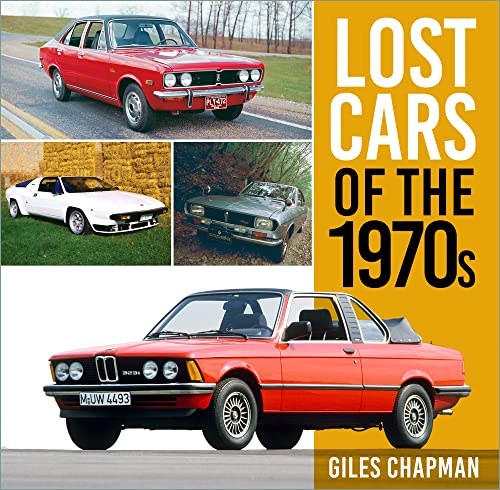 Book cover featuring four vintage 1970s cars in a collage.