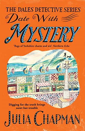 Book cover: illustrated village scene with text “Date With Mystery” and author name.