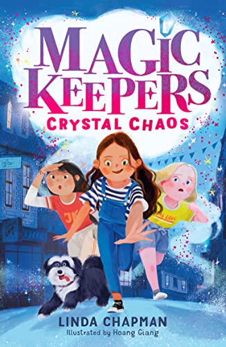 Book cover featuring three young girls and a small black and white dog.