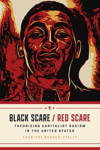 Book cover with a red and black portrait and title: "Black Scare / Red Scare.