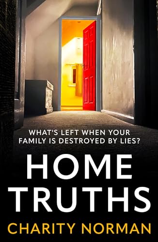 Book cover: dark hallway leading to a brightly lit room with a red door.