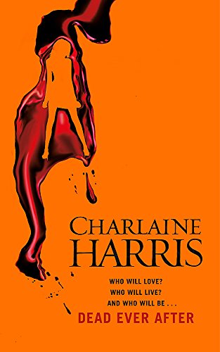 Book cover with a red, dripping silhouette against an orange background.