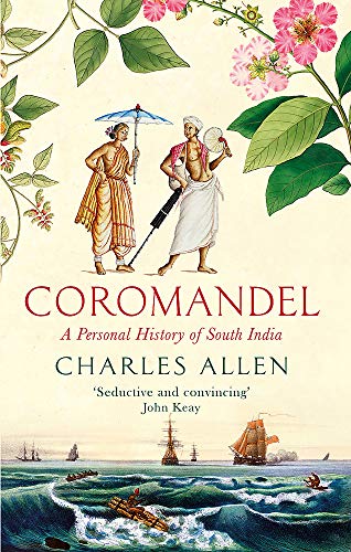 Book cover: "Coromandel" with historical figures and ships at sea.