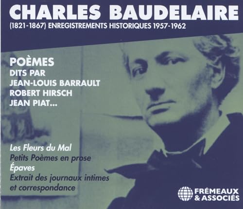 CD cover featuring a portrait of Charles Baudelaire, a 19th-century poet.