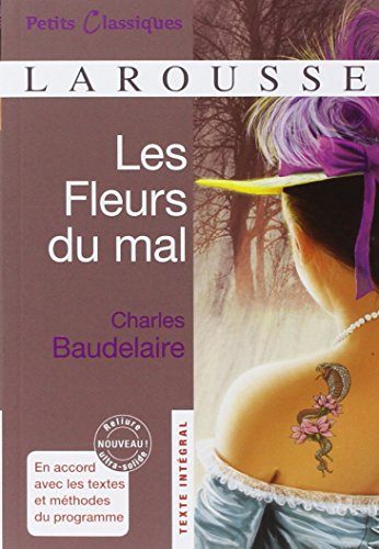 Book cover: “Les Fleurs du mal” by Charles Baudelaire, with floral snake tattoo.