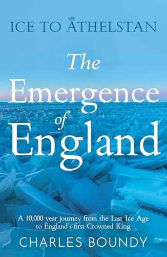 Book cover titled Ice to Athelstan featuring a background of blue ice shards.