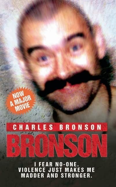 Book cover featuring a close-up portrait of Charles Bronson with a mustache.