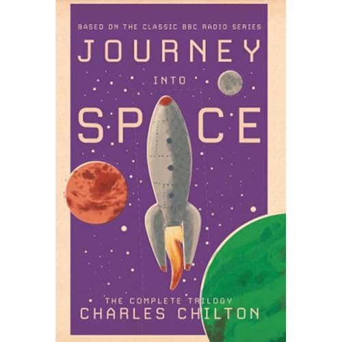 A box set of three books with a space-themed cover design and title.