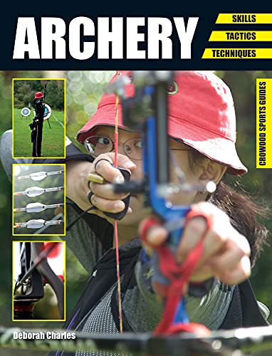 Book cover featuring an archer aiming, with smaller images of archery equipment.