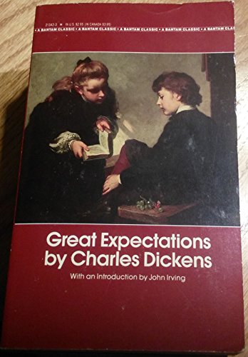 Book cover of “Great Expectations” by Charles Dickens, featuring a painting.