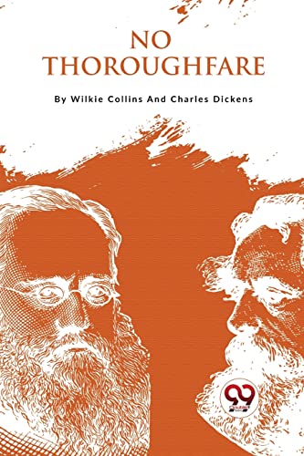 Book cover for "No Thoroughfare" featuring portraits of two bearded men.