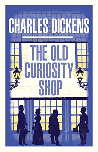 Book cover for “The Old Curiosity Shop” by Charles Dickens, illustrated.