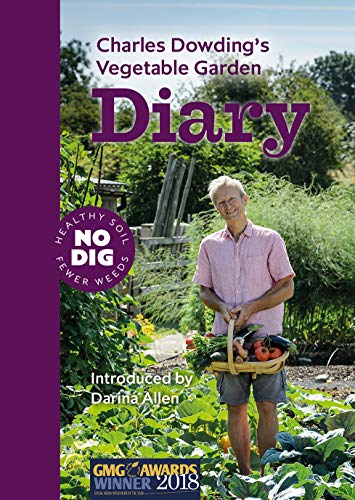 "Book cover with a man holding vegetables in a garden, surrounded by lush greenery."