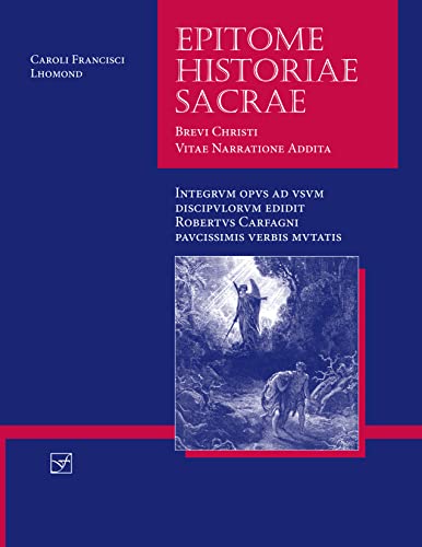 Book cover with title "Epitome Historiae Sacrae" and biblical illustration.