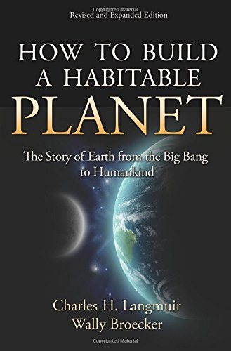 Book cover: "How to Build a Habitable Planet" with Earth image.