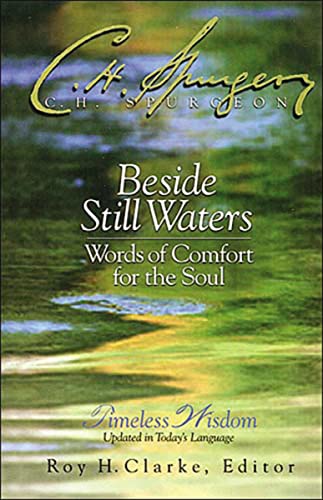 Book cover: “Beside Still Waters” with green and gold landscape.