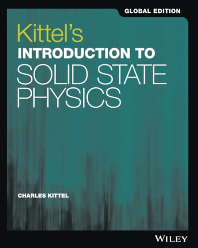 Book cover: “Kittel’s Introduction to Solid State Physics,” teal background.
