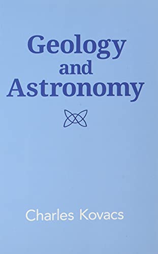 Book cover: "Geology and Astronomy" by Charles Kovacs, with a symbol.