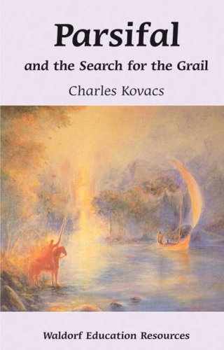 Book cover: "Parsifal" with painting of a knight and boat on water.