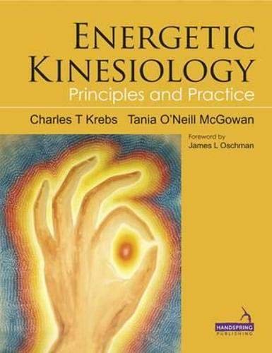 Book cover: “Energetic Kinesiology” with a hand radiating golden light.