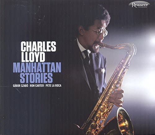 Charles Lloyd album cover featuring a saxophonist in a suit.