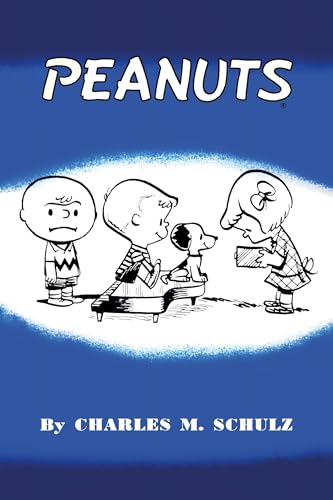 Black and white illustration of Peanuts characters Charlie Brown, Lucy, and Snoopy.