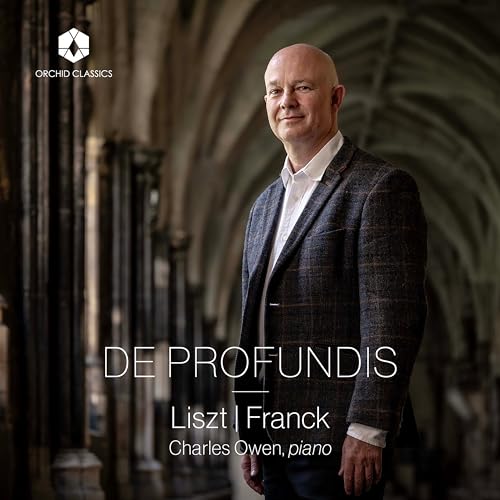 CD cover featuring portrait of Charles Owen, a pianist, in a church.