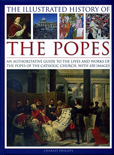 Book cover: “The Illustrated History of the Popes” with historical artwork.