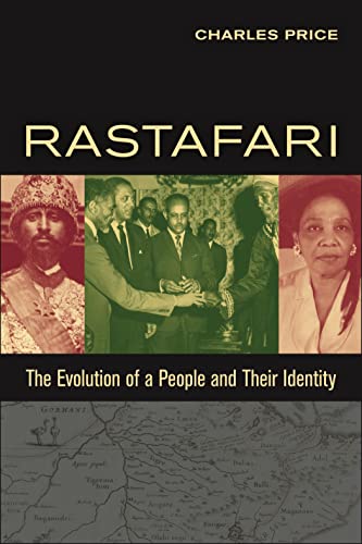 Book cover for "Rastafari" featuring historical portraits and a map.