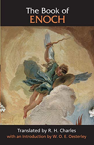 Book cover depicting an angel with wings, titled “The Book of Enoch”.