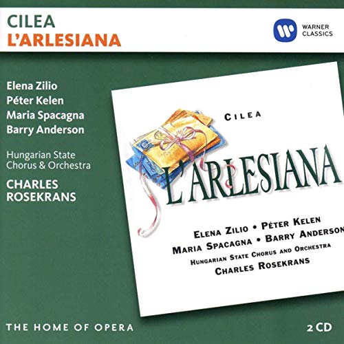 CD cover for Cilea’s “L’arlesiana” opera, featuring a painted still life.