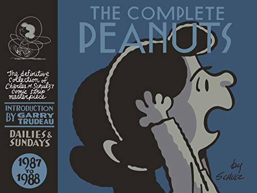 Book cover featuring Lucy van Pelt shouting on a blue background with text.