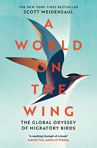 Book cover: bird in flight with red title, “A World on the Wing.”