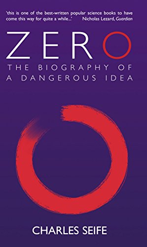 Book cover for “Zero: The Biography of a Dangerous Idea” with a red circle.