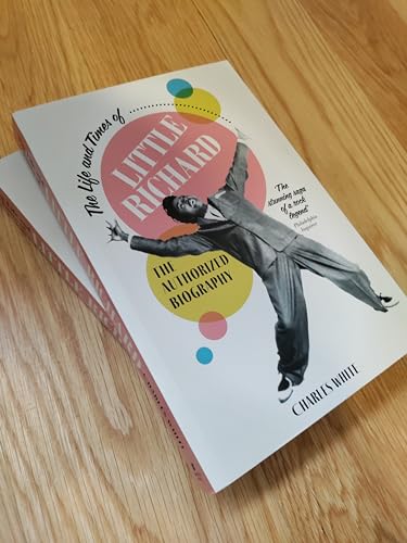 Book cover featuring a black and white photo of Little Richard in performance.