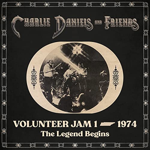 CD cover for Charlie Daniels & Friends featuring a circular black and white photo.