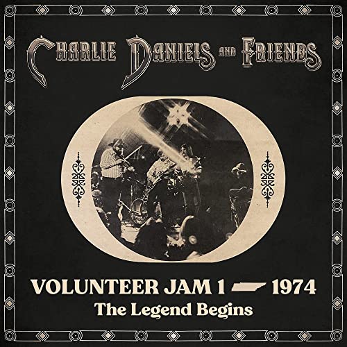 Vinyl cover art featuring a band performing inside an oval frame on black background.