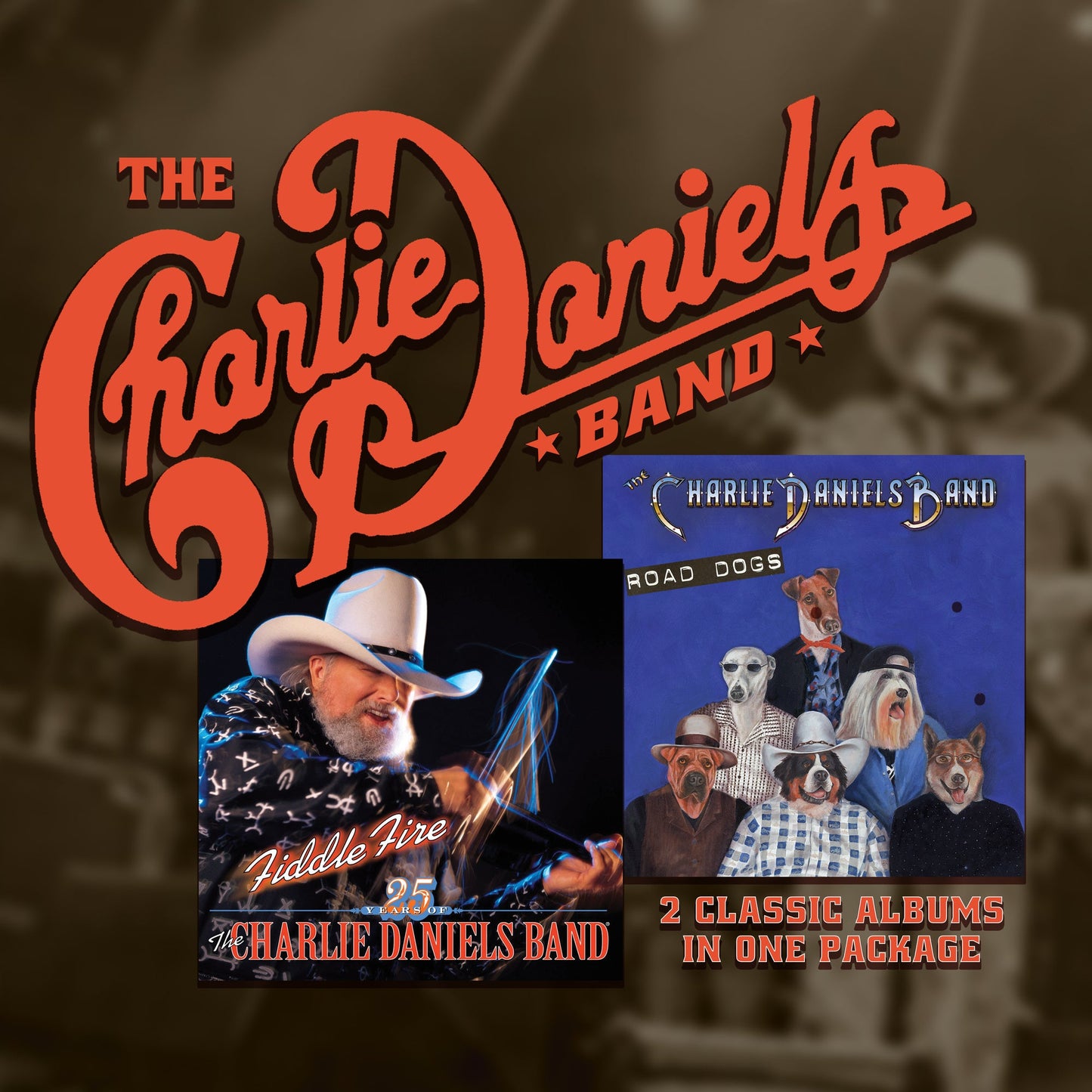 CD cover for “Fiddle Fire And Road Dogs” by Charlie Daniels Band.