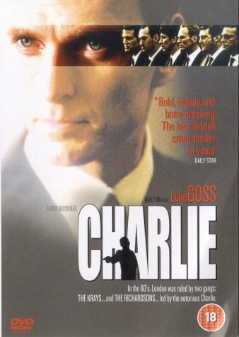DVD cover for Charlie featuring a close-up of Luke Goss and a row of men.
