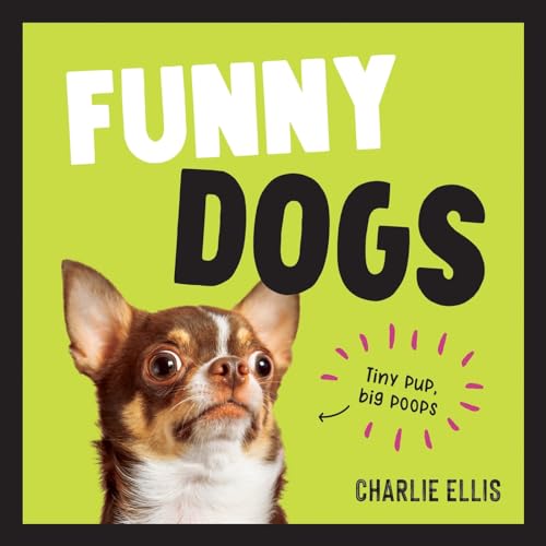 Book cover with a chihuahua and text reading "Funny Dogs.