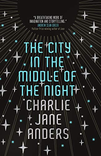 Book cover: dark blue with white and teal starbursts, title in white.