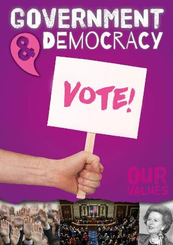 Book cover with a hand holding a “VOTE!” sign and political imagery.