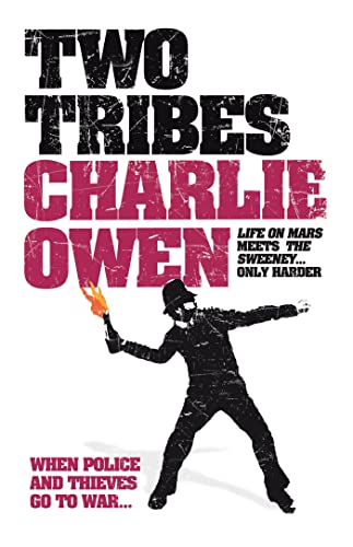 Book cover: Silhouette of a police officer throwing a Molotov cocktail.