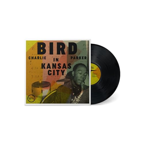 Charlie Parker "Bird In Kansas City" vinyl record with album cover.
