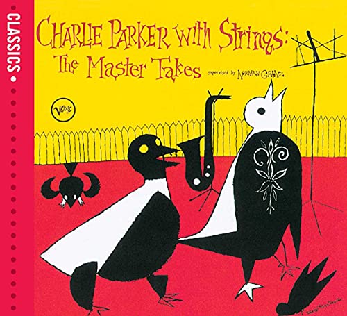 Album cover featuring stylized birds and a saxophone against a yellow and red background.