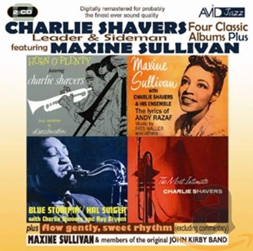 CD cover for Charlie Shavers’ four albums featuring Maxine Sullivan.