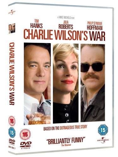 DVD case for Charlie Wilson's War with Tom Hanks, Julia Roberts, and Philip Hoffman.