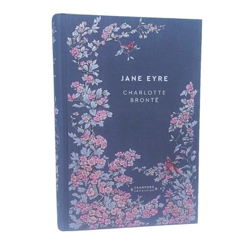 Dark blue book cover with floral design and bird illustrations.